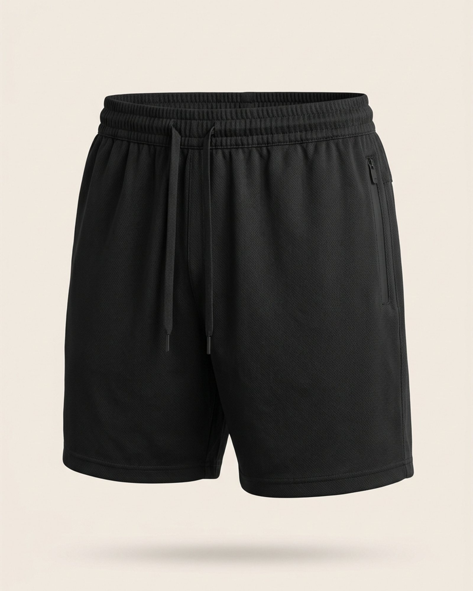 Fast Break Mesh Shorts in Black, front view