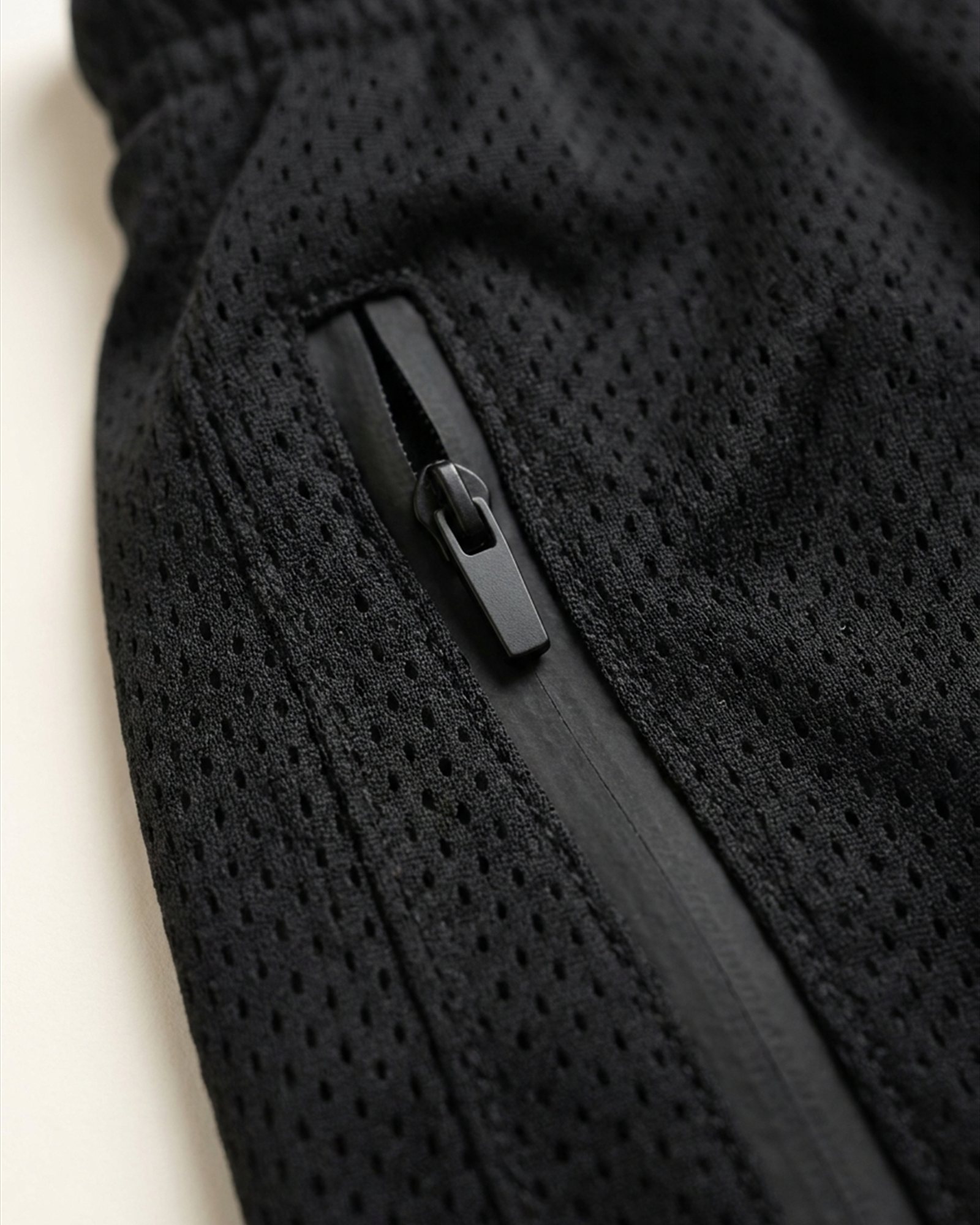 Fast Break Mesh Shorts in Black, detail close-up