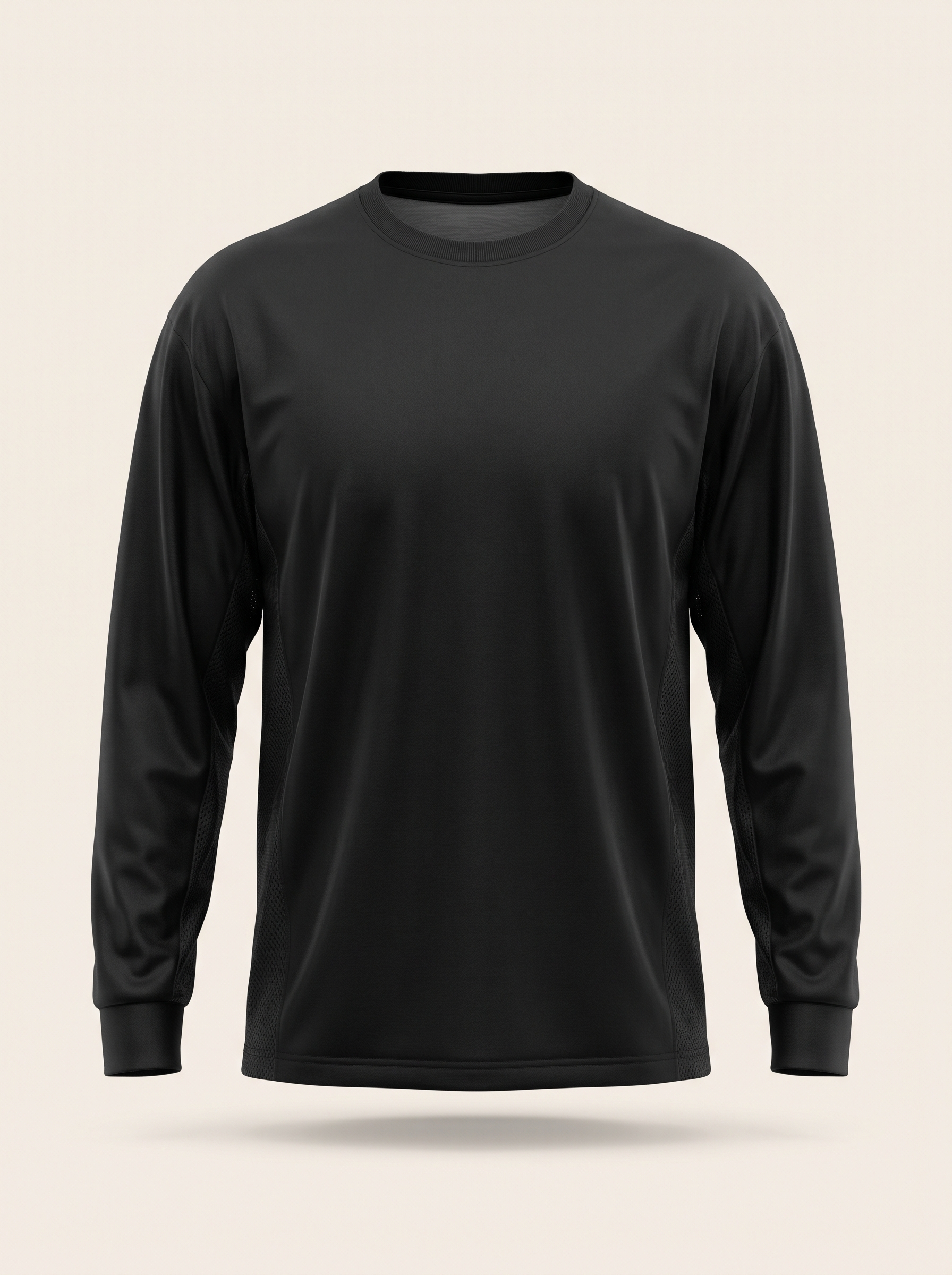 Box Out Shooting Shirt in Black, front view