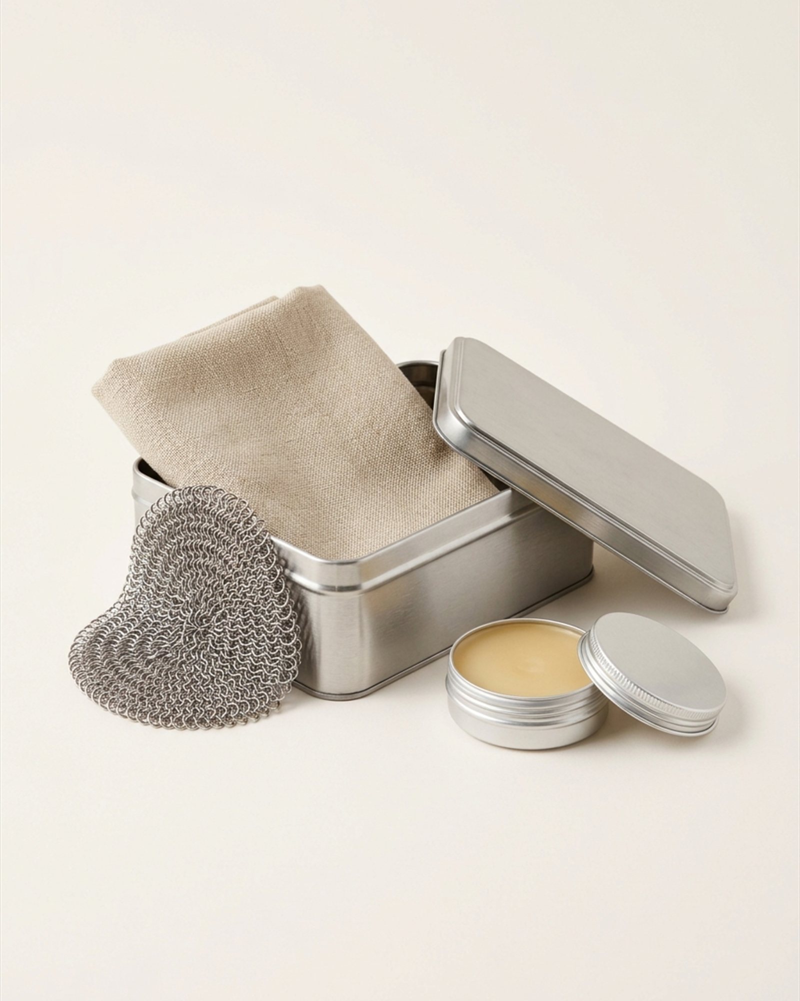 Cast Iron Care Kit in Natural, front view