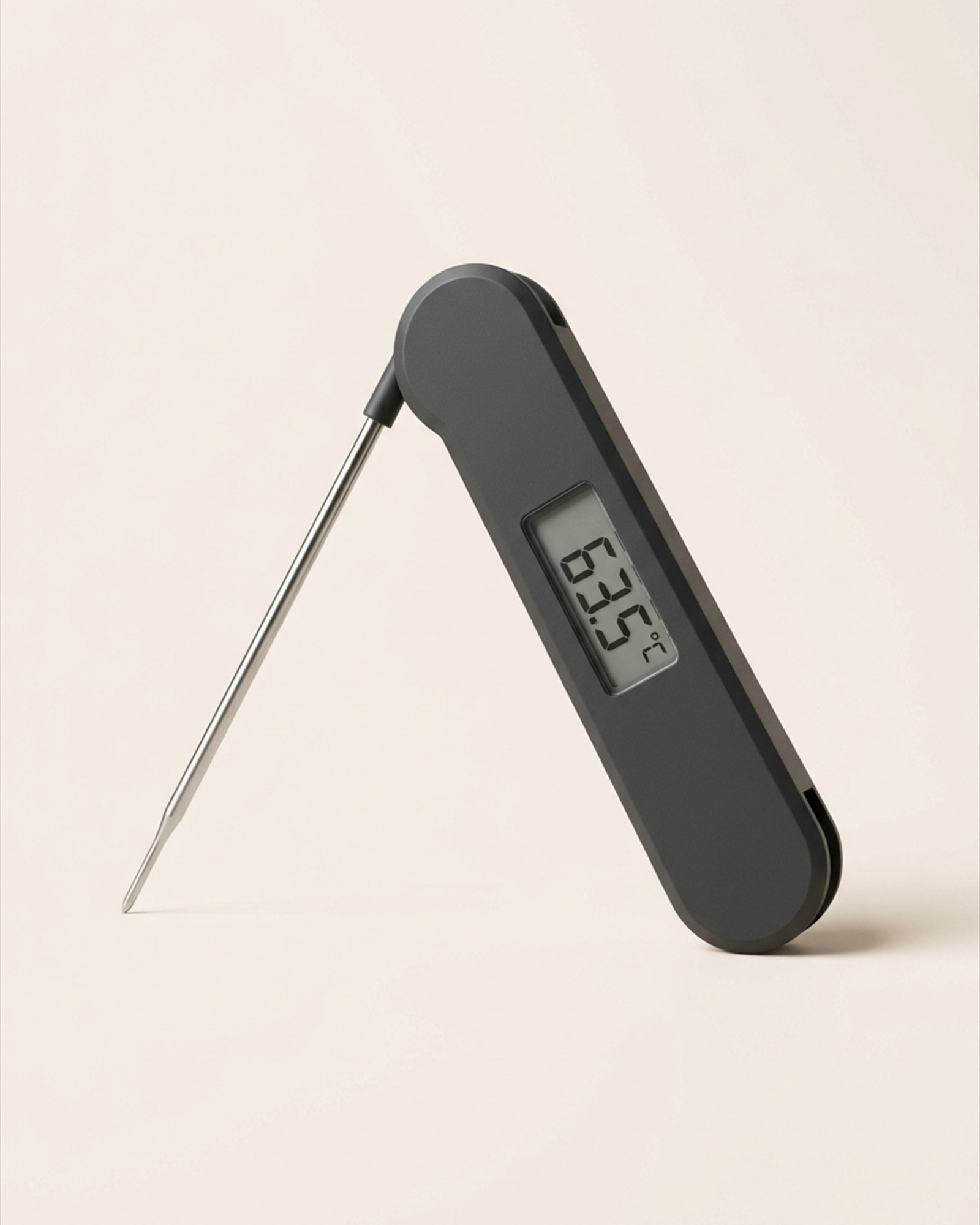 Maillard Point Probe Thermometer in Charcoal, front view