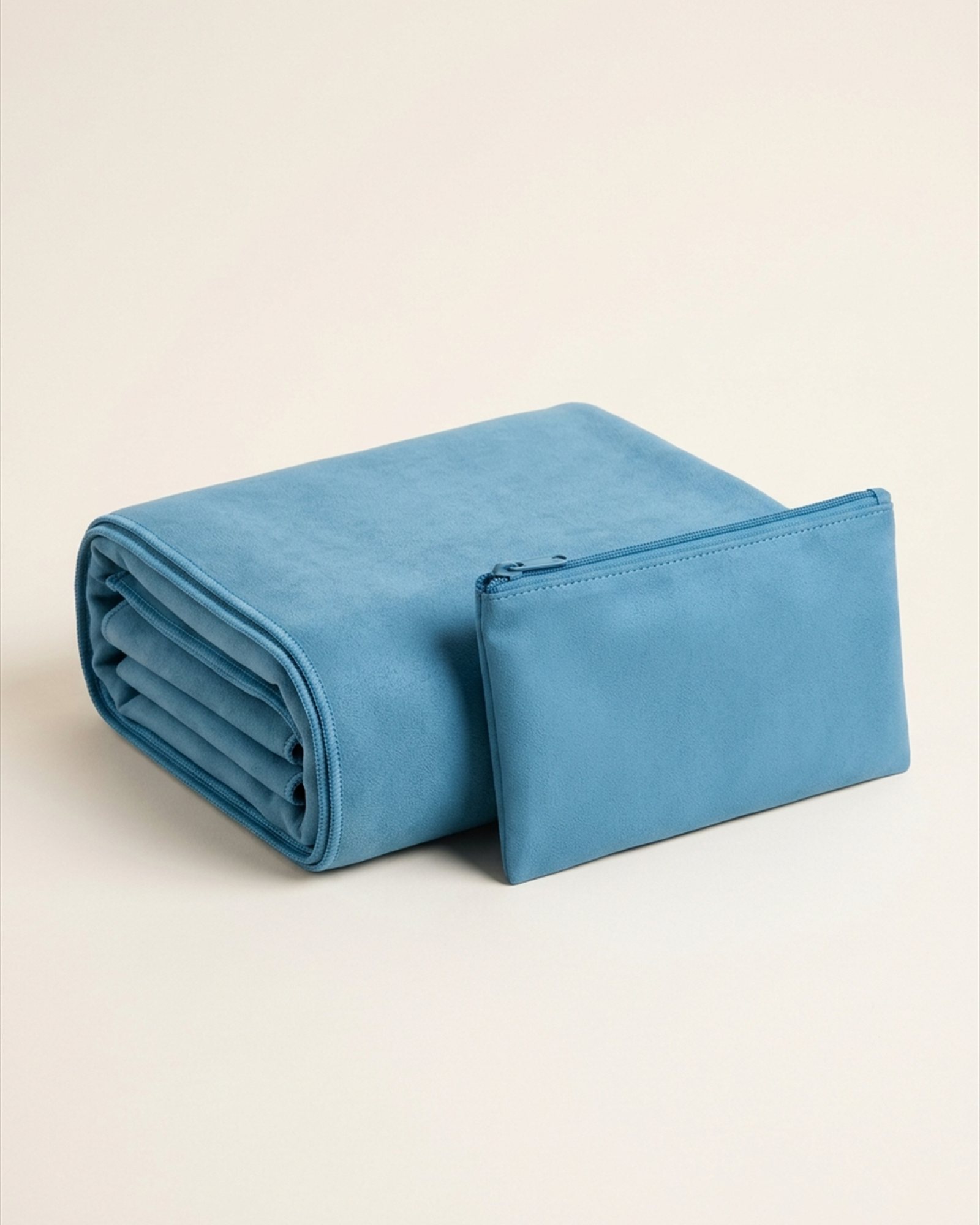 Lane Six Quick-Dry Towel in Pool Blue, front view